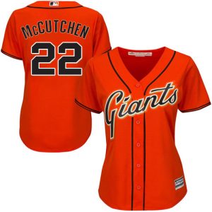 Amazing Giants #22 Andrew McCutchen Orange Alternate Women's Stitched MLB Jersey For a short time available Grab yours quickly to own a team jersey