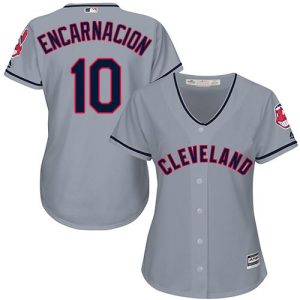 Amazing Guardians #10 Edwin Encarnacion Grey Road Women's Stitched MLB Jersey Act fast Only a few left Secure yours today