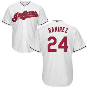 Amazing Guardians #24 Manny Ramirez White New Cool Base Stitched MLB Jersey