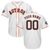 Amazing Houston Astros Majestic 2019 World Series Bound Official Cool Base Custom Jersey White