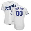 Amazing Kansas City Royals Majestic Home Authentic Collection Flex Base Custom Jersey White