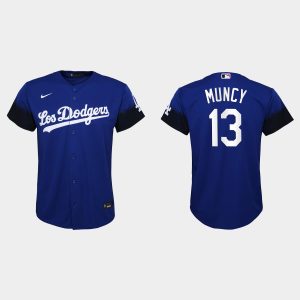 Amazing Los Angeles Dodgers #13 Max Muncy Nike Youth 2021 City Connect MLB Jersey Royal Limited stock Order now to show your love for your team