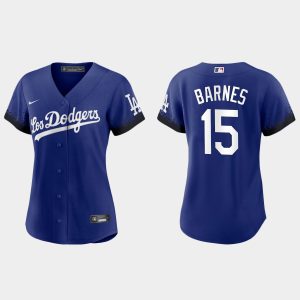 Amazing Los Angeles Dodgers #15 Austin Barnes Nike Women's 2021 City Connect MLB Jersey Royal Collectors this is a must have Add it to your collection by ordering