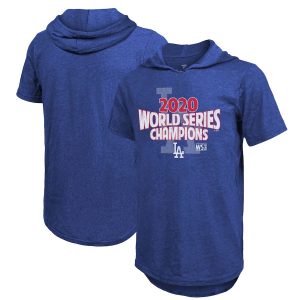 Amazing Los Angeles Dodgers 2020 World Series Champions Game Time Short Sleeve Pullover Hoodie Royal