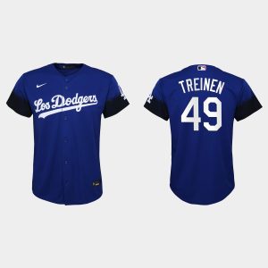 Amazing Los Angeles Dodgers #49 Blake Treinen Nike Youth 2021 City Connect MLB Jersey Royal Limited stock Order now to show your love for your team