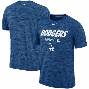 Amazing Los Angeles Dodgers Nike Authentic Collection Velocity Team Issue Performance T Shirt Royal