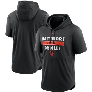 Amazing Men's Baltimore Orioles Nike Black Home Team Short Sleeve Performance Hoodie Top.webp Be among the first buyers Order now to enjoy top notch quality