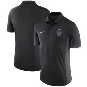 Amazing Men's Colorado Rockies Nike Black Franchise Polo