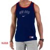 Amazing Men's Nike Boston Red Sox Home Practice Tank Top Blue