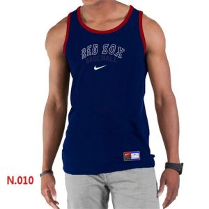 Amazing Men's Nike Boston Red Sox Home Practice Tank Top Blue