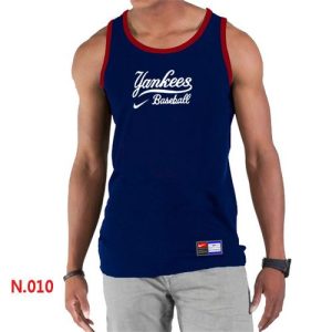 Amazing Men's Nike New York Yankees Home Practice Tank Top Blue