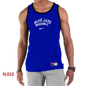 Amazing Men's Nike Toronto Blue Jays Home Practice Tank Top Blue