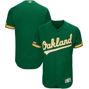 Amazing Men's Oakland Athletics Blank Majestic Kelly Green Alternate Flex Base Authentic Collection Team Jersey