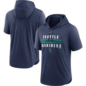 Amazing Men's Seattle Mariners Nike Navy Home Team Short Sleeve Hoodie Top.webp Sports fans this is your chance Order soon to be part of the action