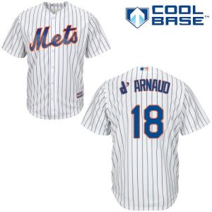 Amazing Mets #18 Travis d'Arnaud White(Blue Strip) Cool Base Stitched Youth MLB Jersey With high demand Don't miss out Order now to wear your team colors