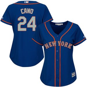 Amazing Mets #24 Robinson Cano Blue(Grey NO.) Alternate Women's Stitched MLB Jersey For a short time available Grab yours quickly to own a team jersey