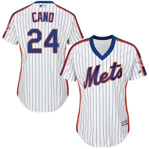 Amazing Mets #24 Robinson Cano White(Blue Strip) Alternate Women's Stitched MLB Jersey With high demand Don't miss out Order now to wear your team colors