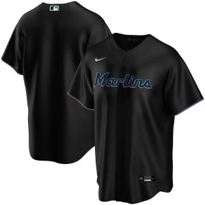 Amazing Miami Marlins Nike Youth Alternate 2020 MLB Team Jersey Black Act fast Only a few left Secure yours today