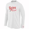 Amazing Minnesota Twins Long Sleeve MLB T Shirt White
