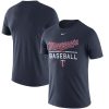 Amazing Minnesota Twins Nike Away Practice T Shirt Navy
