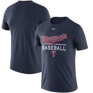 Amazing Minnesota Twins Nike Away Practice T Shirt Navy