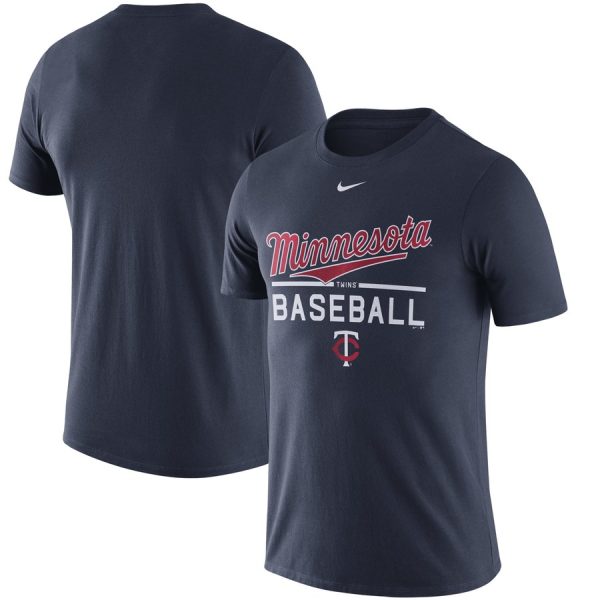 Amazing Minnesota Twins Nike Away Practice T Shirt Navy