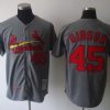 Amazing Mitchell And Ness 1967 Cardinals #45 Bob Gibson Grey Stitched Throwback MLB Jersey