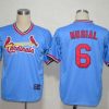 Amazing Mitchell And Ness Cardinals #6 Stan Musial Light Blue Throwback Stitched MLB Jersey