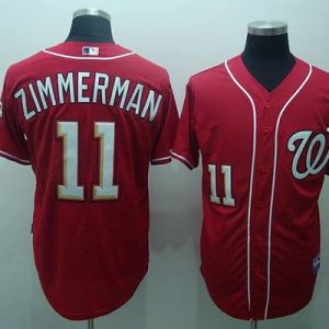 Amazing Nationals #11 Ryan Zimmerman Red Stitched MLB Jersey