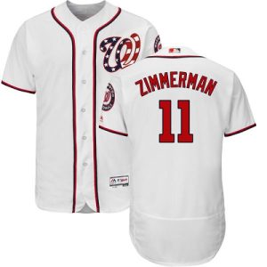 Amazing Nationals #11 Ryan Zimmerman White Flexbase Authentic Collection Stitched MLB Jersey