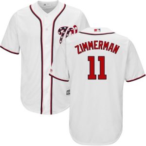 Amazing Nationals #11 Ryan Zimmerman White New Cool Base Stitched MLB Jersey