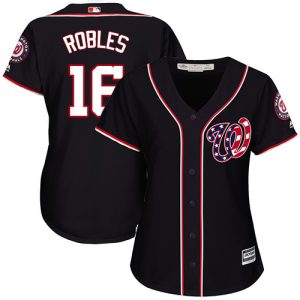 Amazing Nationals #16 Victor Robles Navy Blue Alternate Women's Stitched MLB Jersey With high demand Don't miss out Order now to wear your team colors