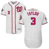 Amazing Nationals #3 Michael Taylor White Flexbase Authentic Collection 2019 World Series Champions Stitched MLB Jersey