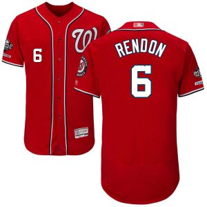 Amazing Nationals #6 Anthony Rendon Red Flexbase Authentic Collection 2019 World Series Champions Stitched MLB Jersey