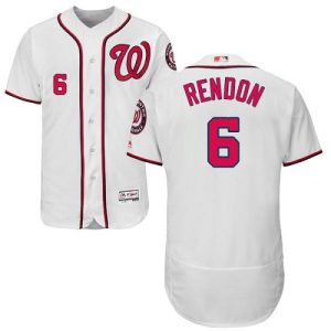 Amazing Nationals #6 Anthony Rendon White Flexbase Authentic Collection Stitched MLB Jersey