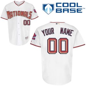 Amazing Nationals Authentic White Cool Base MLB Jersey (S 3XL)