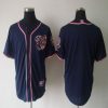 Amazing Nationals Blank Navy Blue Cool Base Stitched MLB Jersey