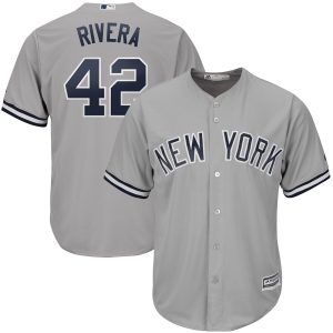 Amazing New York Yankees #42 Mariano Rivera Majestic 2019 Hall of Fame Cool Base Player Jersey Gray