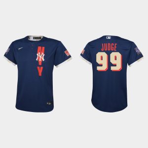 Amazing New York Yankees #99 Aaron Judge Youth 2021 MLB All Star Game Navy Jersey With high demand Don't miss out Order now to wear your team colors