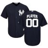 Amazing New York Yankees Majestic Cool Base Custom Jersey Navy