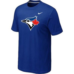 Amazing Nike Toronto Blue Jays Authentic Logo T Shirt Blue