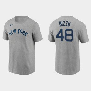Amazing Nike Yankees #48 Anthony Rizzo Men's 2021 Field of Dreams MLB T Shirt Gray Hurry Exclusive offer Place your order immediately for a great jersey