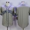 Amazing Padres Blank Grey Cool Base Stitched MLB Jersey