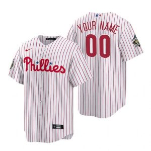 Amazing Philadelphia Phillies Active Player Custom White 2022 World Series Cool Base Stitched Men's Nike MLB Jersey