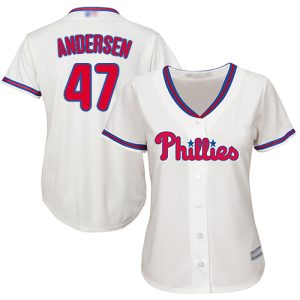 Amazing Phillies #47 Larry Andersen Cream Alternate Women's Stitched MLB Jersey Be among the first buyers Order now to enjoy top notch quality
