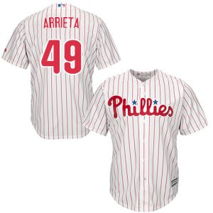 Amazing Phillies #49 Jake Arrieta White(Red Strip) Cool Base Stitched Youth MLB Jersey Sports enthusiasts seize this opportunity Order now to feel the game excitement
