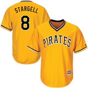 Amazing Pirates #8 Willie Stargell Gold Cool Base Stitched Youth MLB Jersey For a short time available Grab yours quickly to own a team jersey