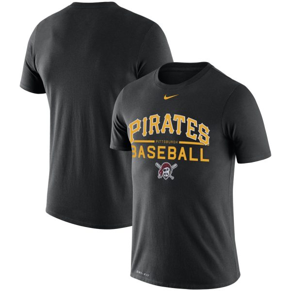 Amazing Pittsburgh Pirates Nike Practice Performance T Shirt Black