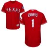 Amazing Rangers #1 Elvis Andrus Red Flexbase Authentic Collection Stitched MLB Jersey