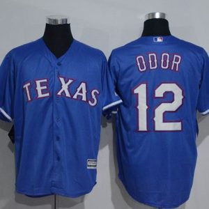 Amazing Rangers #12 Rougned Odor Blue New Cool Base Stitched MLB Jersey
